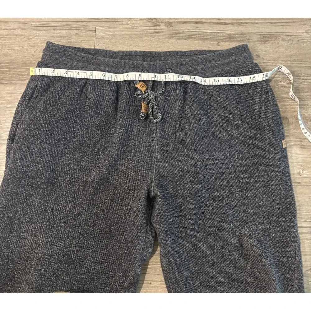 Tentree Mens XL Joggers Charcoal Grey Heather Sweatpants Cork Trim Drawstring